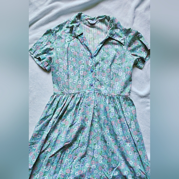 Sears Dresses & Skirts - Floral Button-Up Dress
